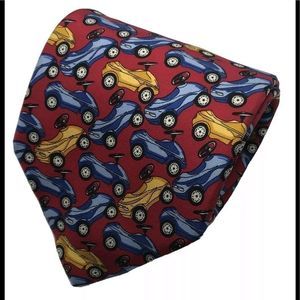 bmw lifestyle tie silk red 3.75” width 55” length